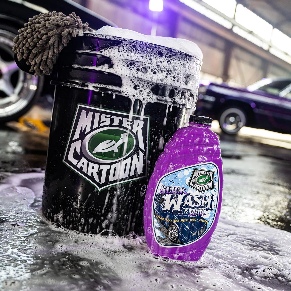 Mister Cartoon Slick Wash & Wax, 48 fl oz
