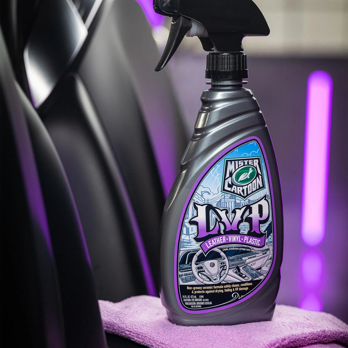 Mister Cartoon LVP - Leather, Vinyl, Plastic, 16 fl oz