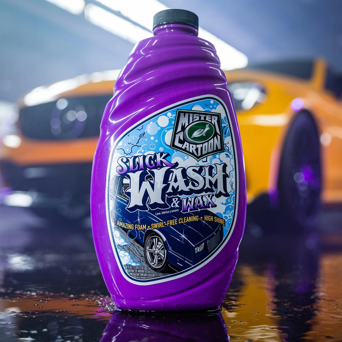 Mister Cartoon Slick Wash & Wax, 48 fl oz