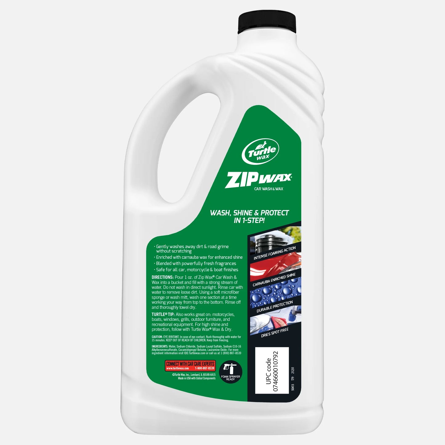 ZipWax® Car Wash & Wax, 64 fl oz