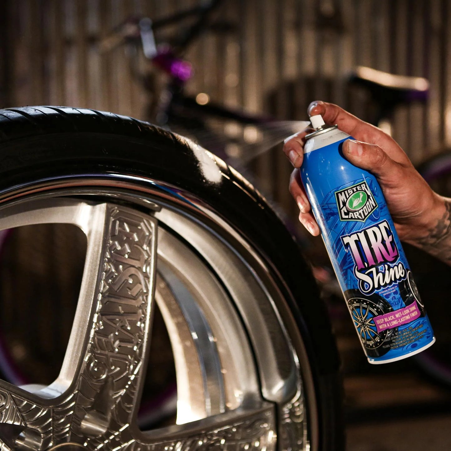 Mister Cartoon Tire Shine, 14 fl oz