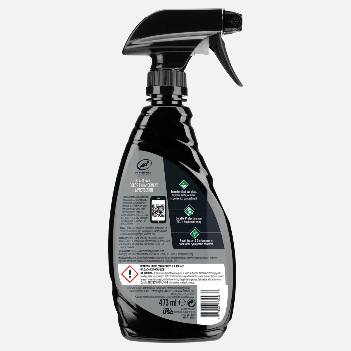 Hybrid Solutions® Ceramic Acrylic Black Wax, 16 fl oz