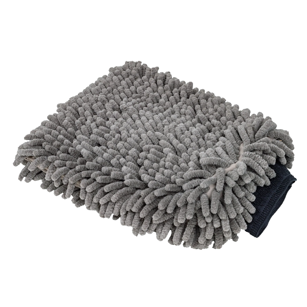 Gray Chenille Wash Mitt