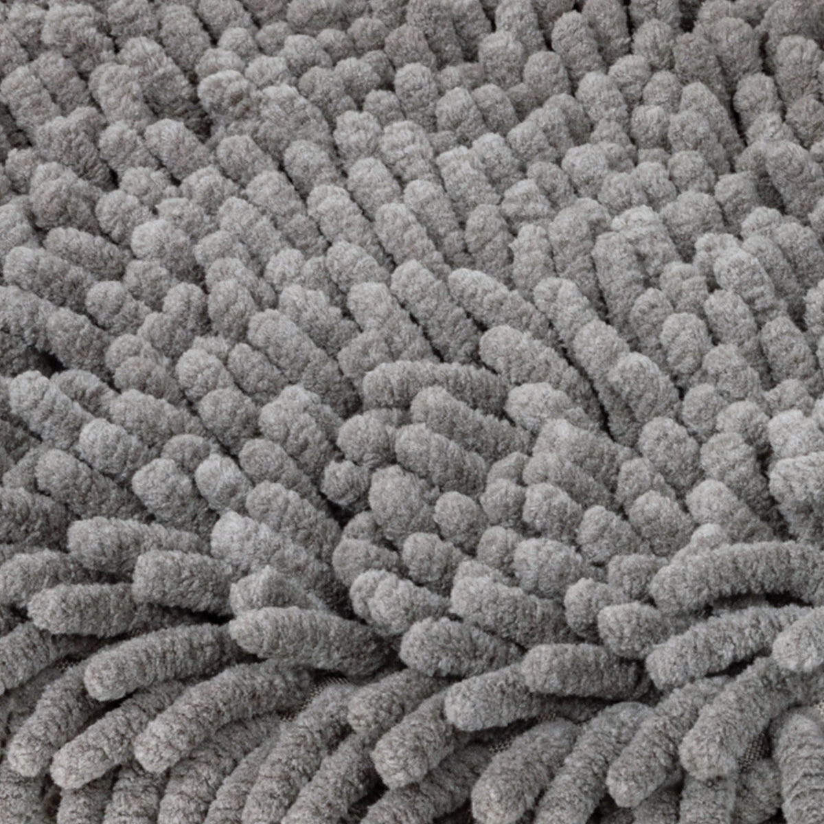 Gray Chenille Wash Mitt