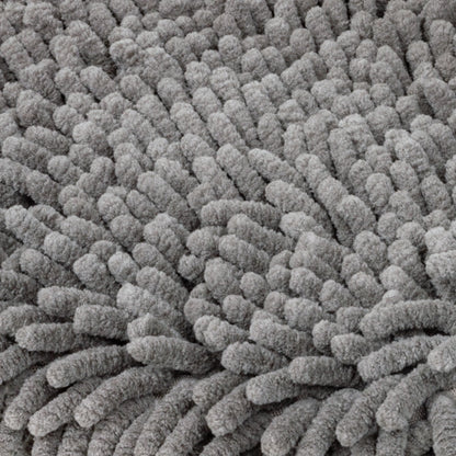 Gray Chenille Wash Mitt