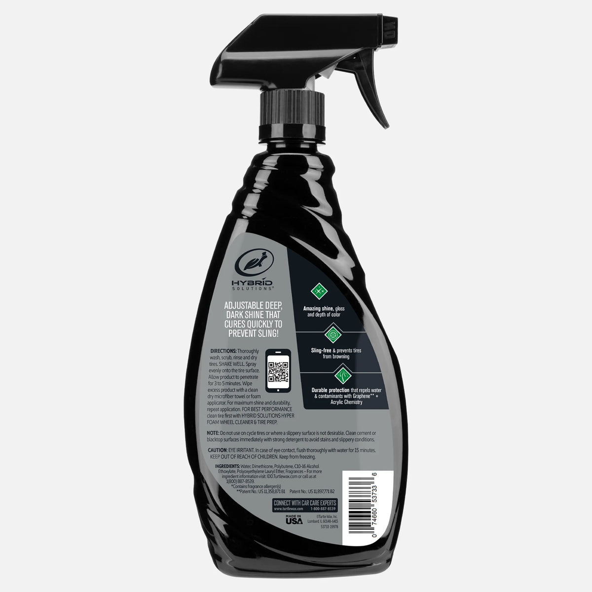 Hybrid Solutions® Graphene Acrylic Tire Shine Spray Coating, 23 fl oz